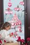 Vintage Winter Concept Sticker Set, New Year Christmas Pink Themed Sticker Set Children's Baby Room - 2
