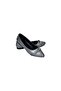 4006 Platinum Knitted Stone Stylish Wedding and Daily Ballerinas - 7
