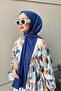 Shawl Women's Indigo Sandy Fabric Ready-To-Wear Shawl Syr005 - 2