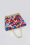Multicolored Straw Beach Bag - 4
