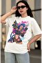 Oversize L O L Jinx Printed T-Shirt, Unisex Anime Printed T-Shirt - 3