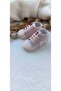 Velcro Booties for Girl - Soft Sole, Heart (0-6 and 6-12 Months) - 2