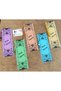 Pvc Coated Book Markers, 5 Pieces, Colorful and with Bead Pendants