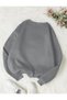 Women Men Unisex Unprinted Oversize Relaxed Fit Crew Neck Sweatshirt Hoodie Black White Pink - 2