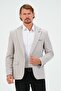 Men's Blazer Jacket - Cream, Slim Fit and Lined, Stylish Jacket - 3