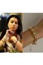 Tiffany Tarnish Gold Chain Steel Bracelet - 2
