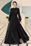 Kübraca Plus Size Hijab Evening Dress - 4