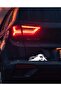 20x7 Cm White Auto Sticker - Cute Ghost Facing from Luggage - 2