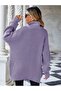 Wool Look Oversize Women's Sweater - 5