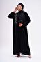 Fabric Dubai Silk Luxury Abaya Platinum Lace Quality Hijab Outerwear for Special Occasions - 3