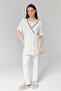 Breastfeeding Featured Dressing Gown Maternity Maternity Pajama Set - 3