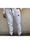 Unisex Soft Fabric Black Embroidered Tracksuit Set, 3 Thread White Raised Winter Women's Sweatshirt - 5