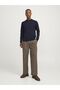 ستريكبولوفر مع روندهالس Einfarbig Strickpullover مع روندهالس - 4