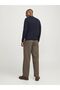 ستريكبولوفر مع روندهالس Einfarbig Strickpullover مع روندهالس - 3