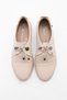 Women's Genuine Leather Comfort Casual Shoes Lace-up Demas beige - 3