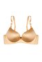 Laser Cut Seamless Half Padded Shiny Fabric Push up Bra