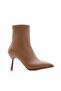 Women's Heeled Boots Pointed Toe Goblet Heel Daily Classic Boots Holes Mink - 3