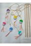 Cat Fishing Rod, Rattle, Plastic, Colorful, Cat Patterned, Tasseled, Wooden Handle, Toy - 2