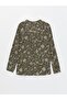 Lcw Grace Ecru Printed 2-Collar Floral Long Sleeve Women's Blouse (S4) - 7