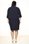 Navy Blue, Plus Size Pencil Skirt - 3