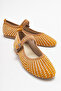 Women's Babet Round Toe Stone Casual Shoes Real Leather Zy 7988 - 3