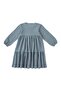 Long Sleeve Layered Dress Light Blue Organic Cotton - 2