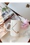 24k Gold Gilded Porcelain Mug-280cc- Letter K
