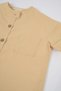Organic Cotton Short Sleeve Children's Shirt Yellow Organic Cotton - 3