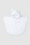 Organic Cotton Baby Lamb Towel White Poncho - 2