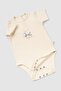 2 Pieces Short Sleeve Organic Cotton Baby Bodysuit Set Small Cotton Patterned - 3