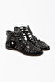 Women's Genuine Leather Zippered Bodrum Sandals 6255 - 4