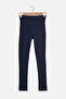 Navy Push-Up Feature Full-Length Knit Sports Leggings TWOAW21TA0030 - 6
