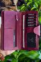 Unisex Claret Red Axel Crazy Leather Portfolio Wallet - 3