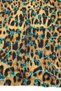Thin Satin Over Sequin Fabric Mint Sequin Over Leopard - Meter Product 100x135 Cm