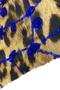 Thin Satin Over Sequin Fabric Leopard Over Blue Sequin - Meter Product 100x135 Cm - 3