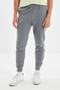 Anthracite Regular/Normal Cut Fleece/Warm-Keeping Sweatpants Tmnaw21Ea0264