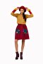 Divitin Flannel Winter Skirt with Elastic Waist and Pockets