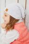 Baby Girl Child Gray Rope Detailed Hat Beanie Neck Collar Set Comfortable Cotton Camisole Domestic Production - 8