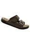 Lord Brown Men's Anatomical Orthopedic Comfortable Sole Daily Slippers