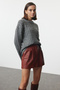 Anthracite More Sustainable Soft Textured Basic Knitwear Sweater Twoaw25Kz00334 - 2