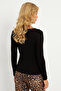 Women's Black Lace Detailed Blouse Ey2870 - 8
