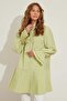 PLEATED DETAIL PISTACHIO GREEN SHIRT - 5
