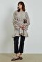 Striped Volan Beige Shirt