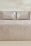 Felves 100% Cotton Double Duvet Cover Set Light Gray