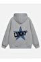 Women's Lucky Printed Hooded Fleece Oversize Sweatshirt