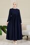 Waist Rope Detailed Hijab Dress