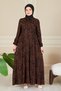Nevrül Robadan Mevlana Dress Bell Skirt Dress Islamic Dress Prayer Dress Viscose Cotton Dress - 3