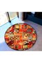 Mira Round Multicolor Patchwork Ethnic Pattern Woven Base Modern Decorative Carpet 5792