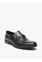 Textured Slip-On Loafers with Metal Accent