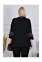 Black Leopard Chiffon Flares Flounce Blouse - 5